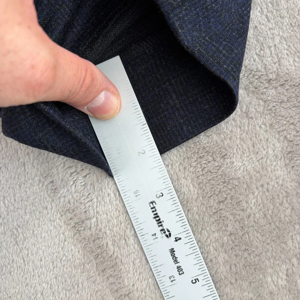 John Varvatos Virgin Wool Blend Trouser Pants Men 34x30 Blue Grey Pattern Italy‎
